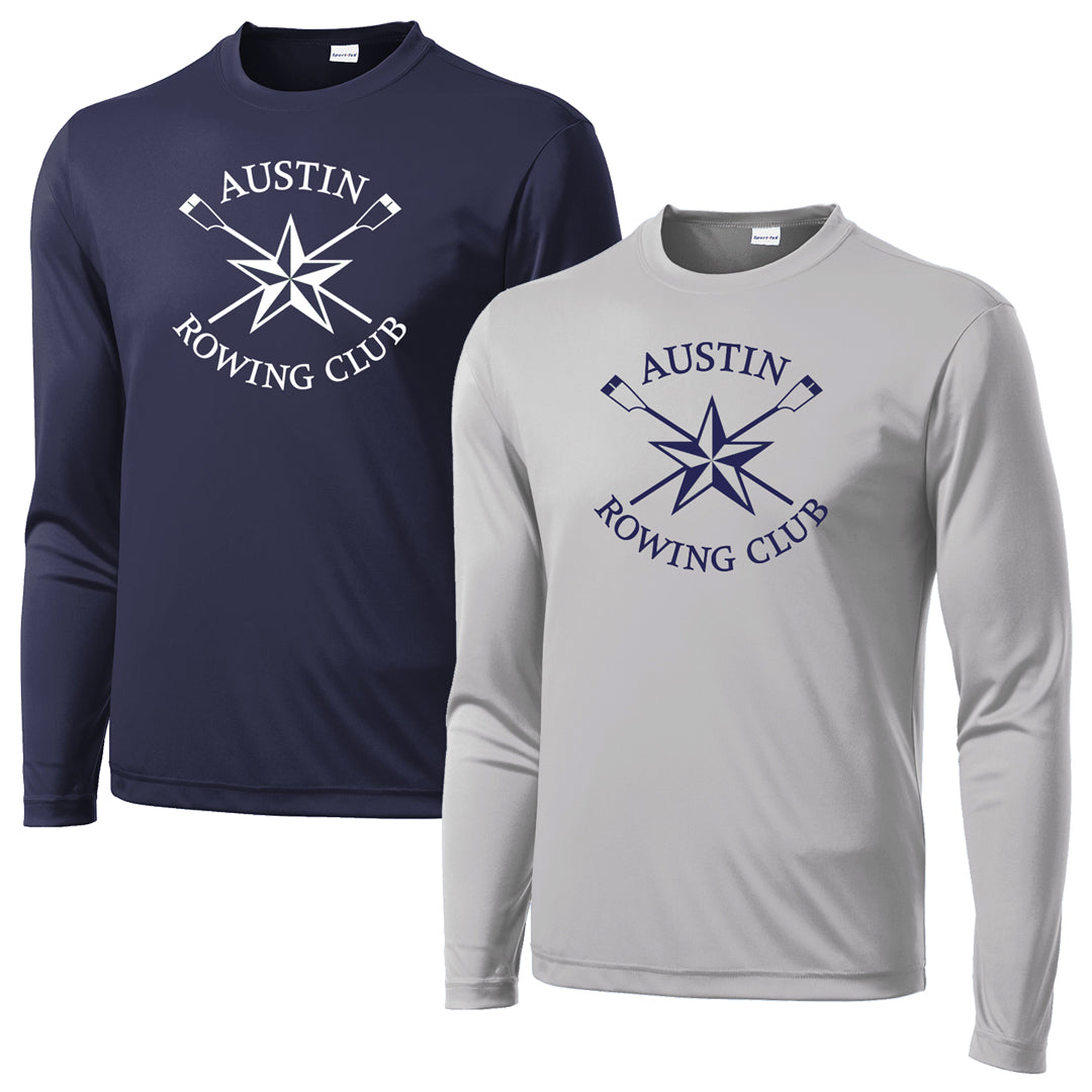 Austin Rowing Club Long Sleeve Poly Men's/Unisex Performance Tee