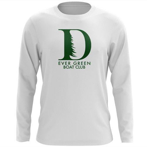 Custom Ever Green Boat Club Long Sleeve Cotton T-Shirt