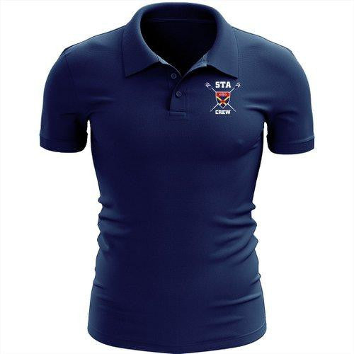STA Crew Rowing Embroidered Performance Men's Polo