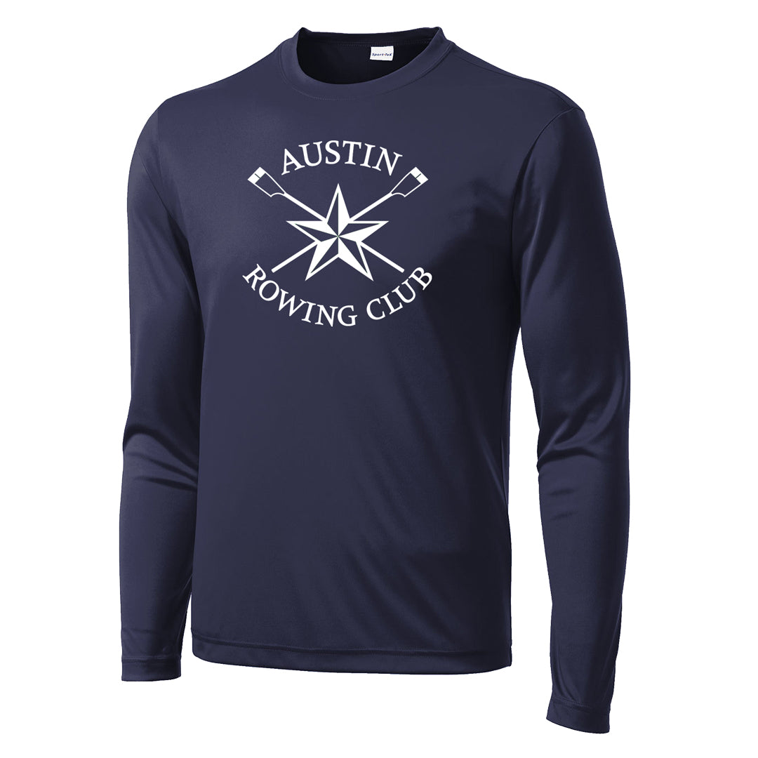 Austin Rowing Club Long Sleeve Poly Men's/Unisex Performance Tee