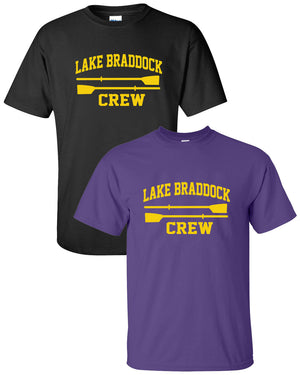 100% Cotton Lake Braddock Crew Men's Team Spirit T-Shirt