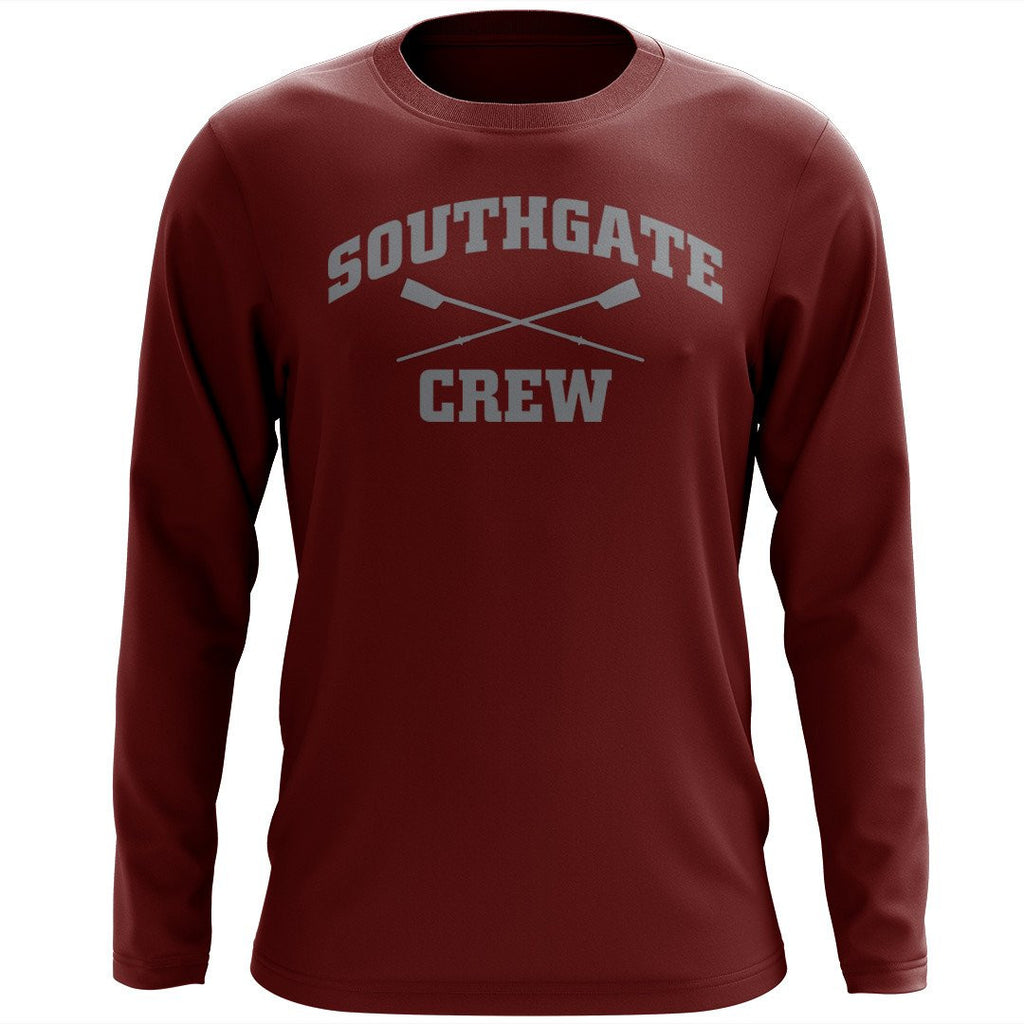 Custom Southgate Crew Long Sleeve Cotton T-Shirt
