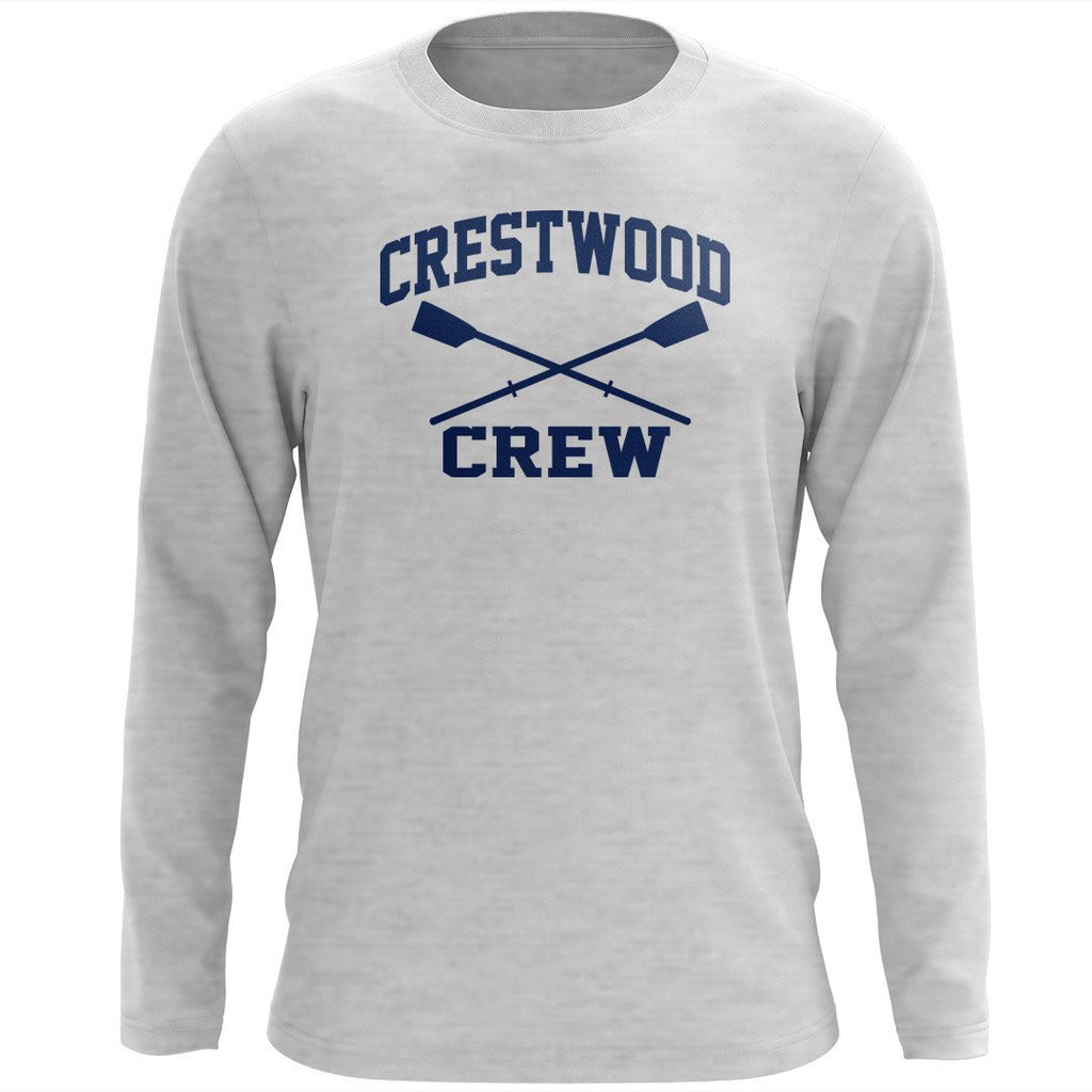 Custom Crestwood Crew Long Sleeve Cotton T-Shirt