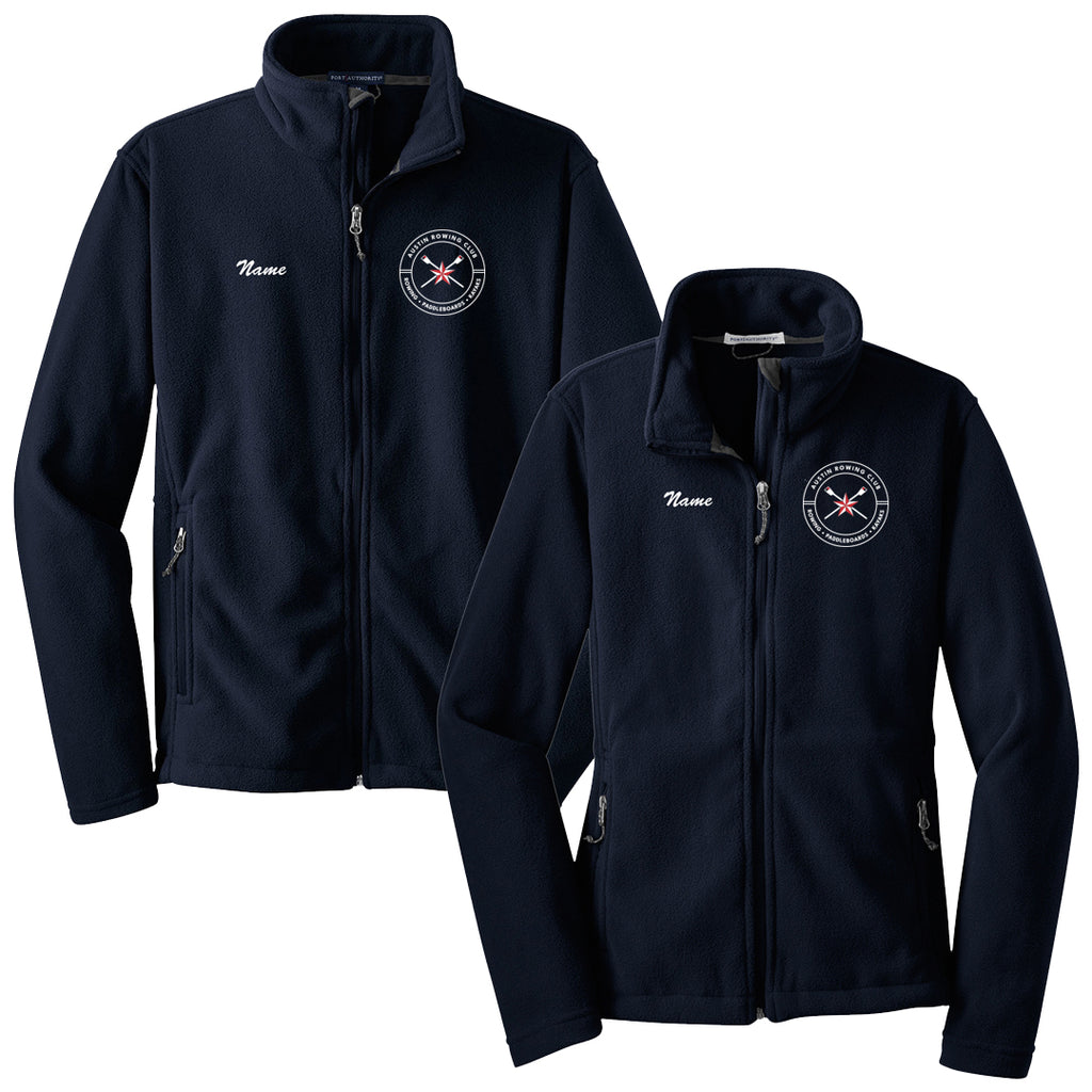 Full Zip Austin Rowing Club Fleece Pullover (New Logo)