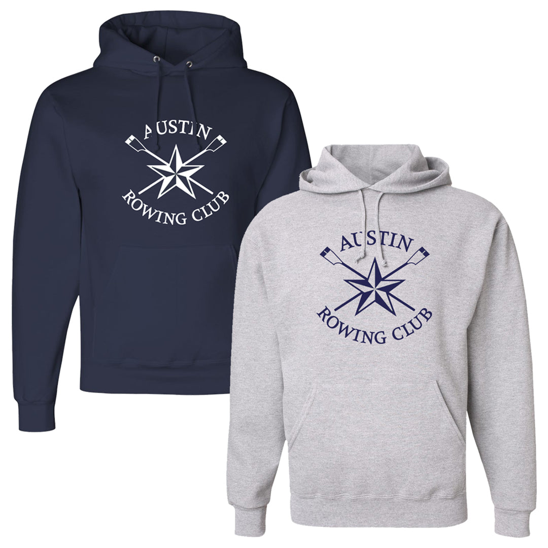 50/50 Hooded Austin Rowing Club Pullover Sweatshirt (printed)