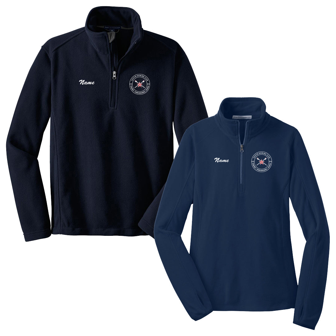 1/4 Zip Austin Rowing Club Fleece Pullover (New Logo)