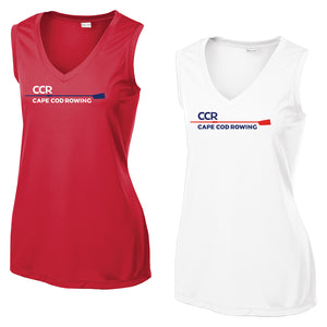 Women's V-Neck Poly Performance Cape Cod Rowing Tank Top