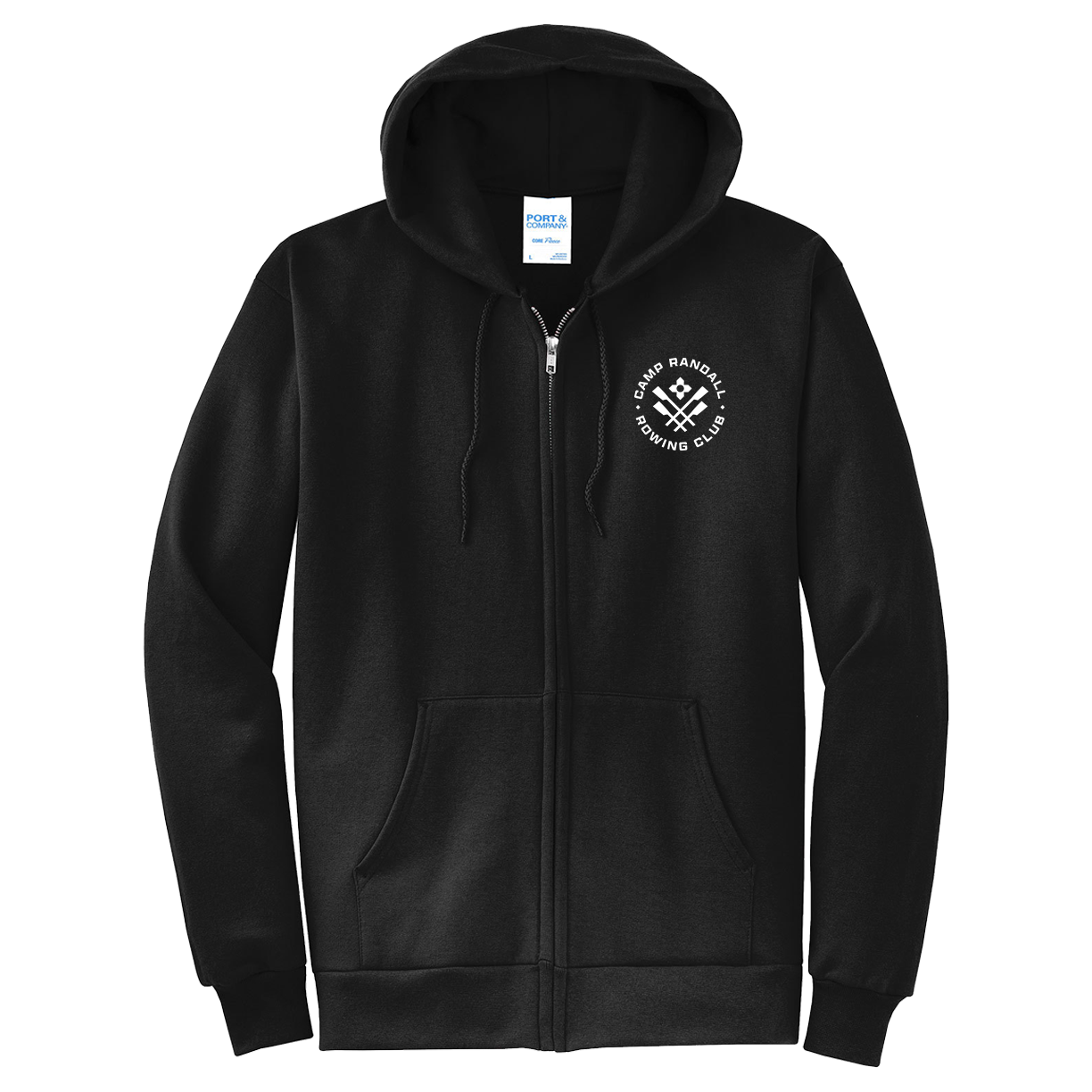 50/50 Hooded Camp Randall Rowing Full Zip Sweatshirt