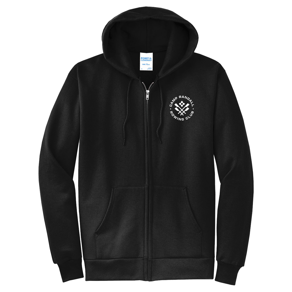 50/50 Hooded Camp Randall Rowing Full Zip Sweatshirt