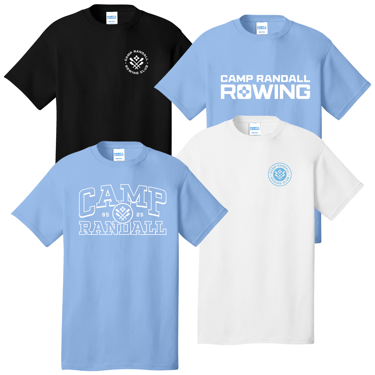 100% Cotton Camp Randall Rowing Team Spirit T-Shirt