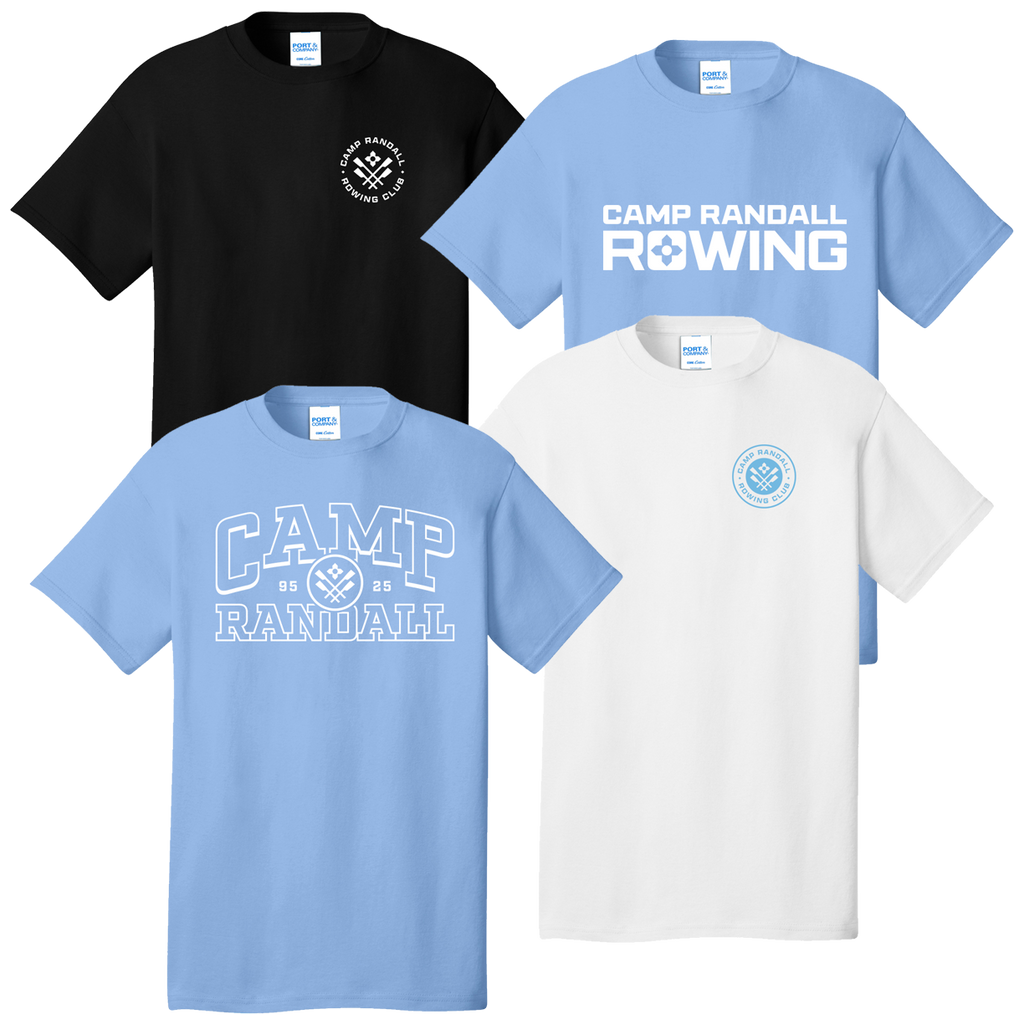 100% Cotton Camp Randall Rowing Team Spirit T-Shirt