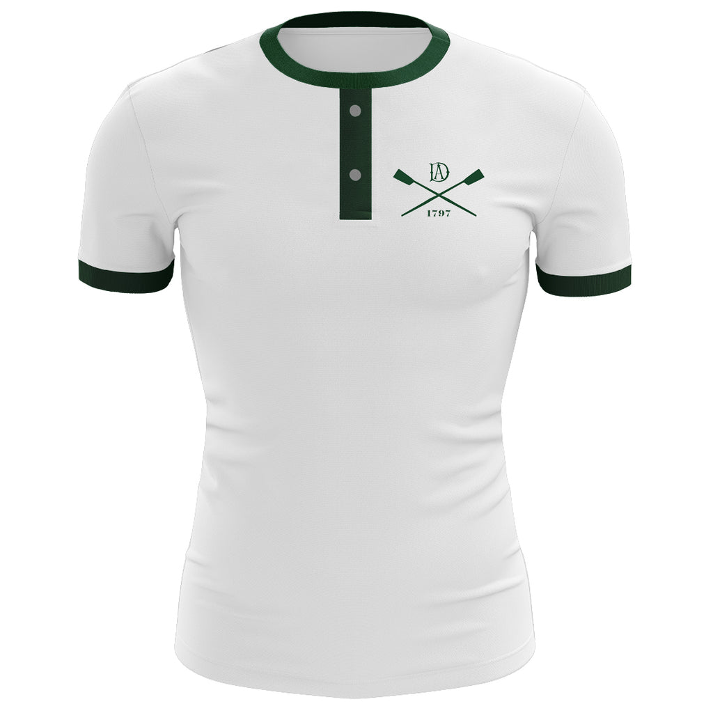 Deerfield Academy 100% Cotton Button Henley Shirt