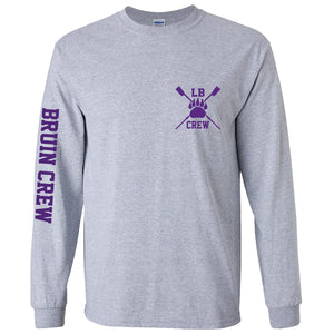 Lake Braddock Crew Long Sleeve Cotton T-Shirt (NEW)