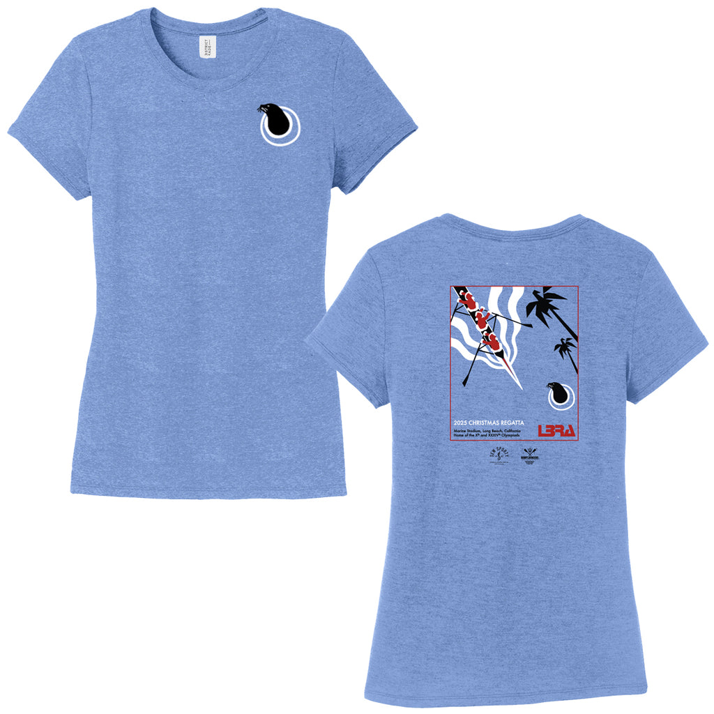 2025 LBRA Christmas Regatta Women's Maritime Frost Tri-Blend Tee
