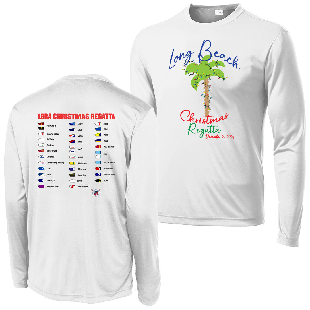 2024 LBRA Christmas Regatta Long Sleeve Performance Tee (Palm)