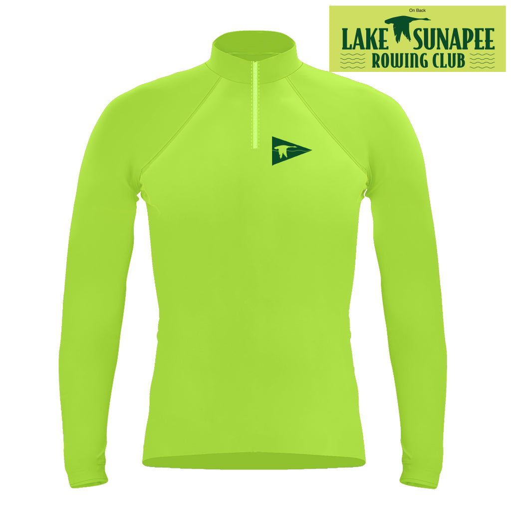 Long Sleeve 1/4 Zip Lake Sunapee Hi-Vis Warm Up Shirt