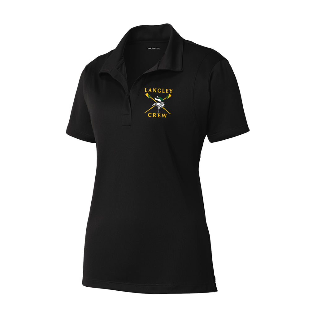 Langley Crew Embroidered Performance Ladies Polo