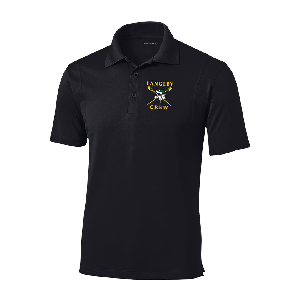 Langley Crew Embroidered Performance Men's Polo
