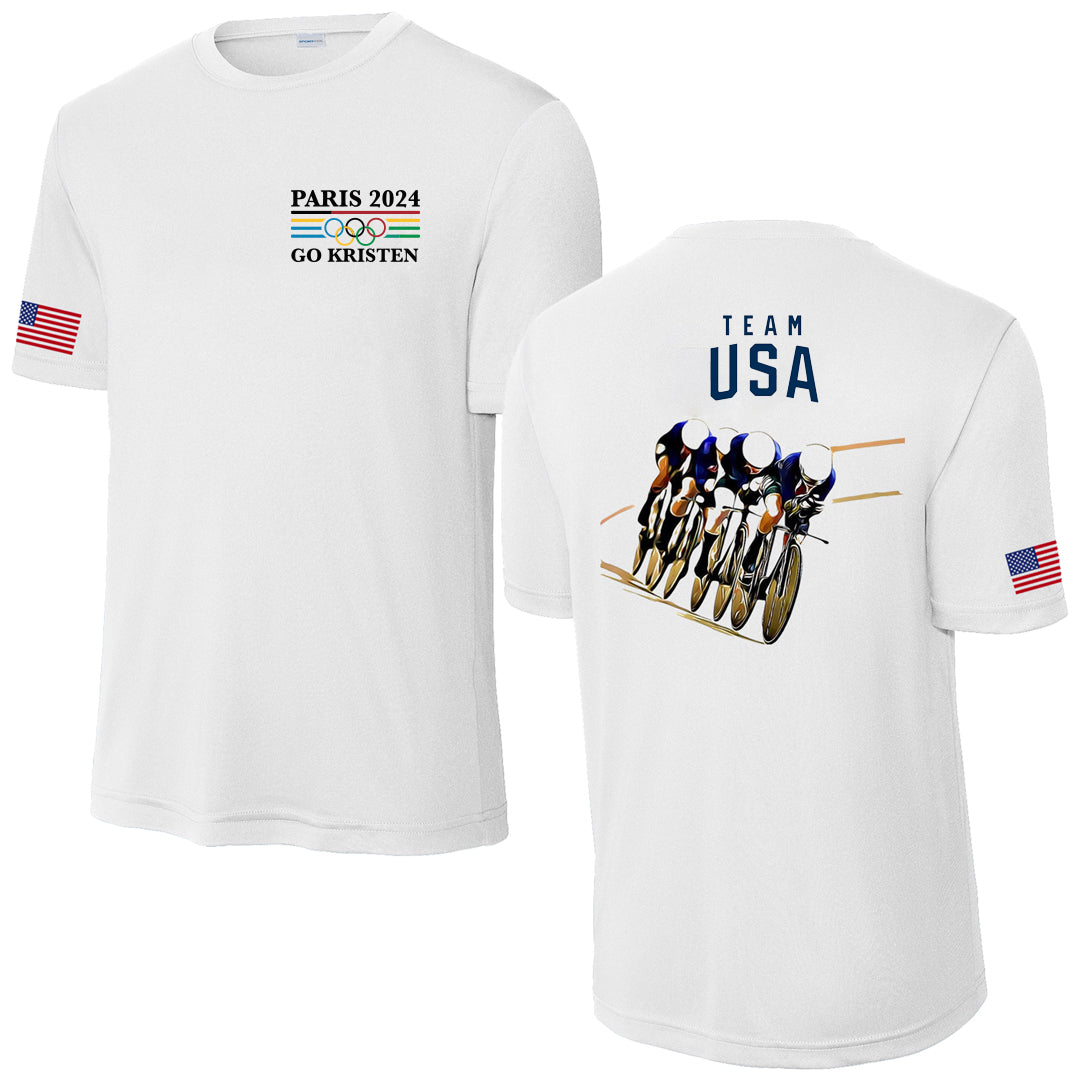 Team Kristen - Paris 2024 Men's Performance T-Shirt (2 Design Options)