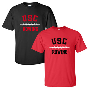 100% Cotton USC Rowing Men's Team Spirit T-Shirt