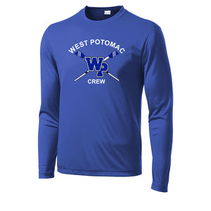 West Potomac Crew Long Sleeve Poly Performance T-Shirt