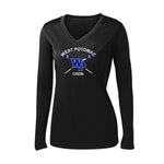 West Potomac Crew Long Sleeve Ladies Poly Performance T-Shirt