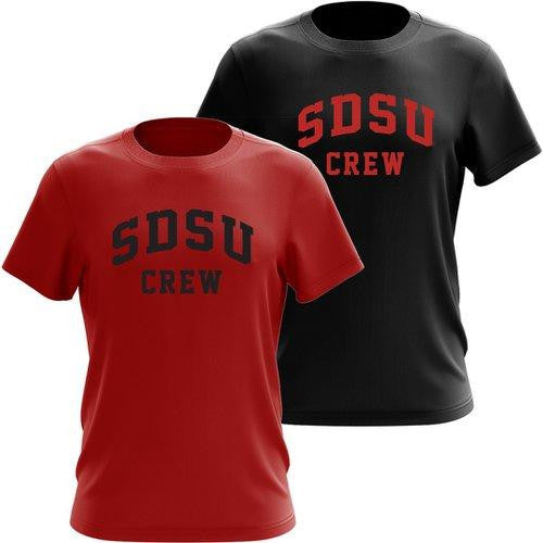 100% Cotton SDSU Crew Men's Team Spirit T-Shirt
