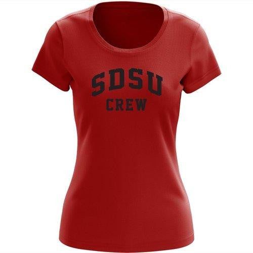 100% Cotton SDSU Crew Women's Team Spirit T-Shirt