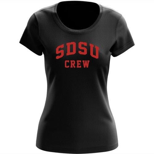 100% Cotton SDSU Crew Women's Team Spirit T-Shirt