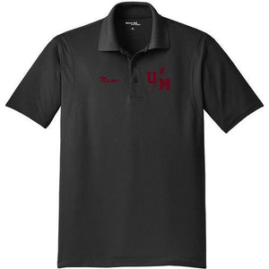 UMass Men's Rowing Embroidered Performance Men's Polo