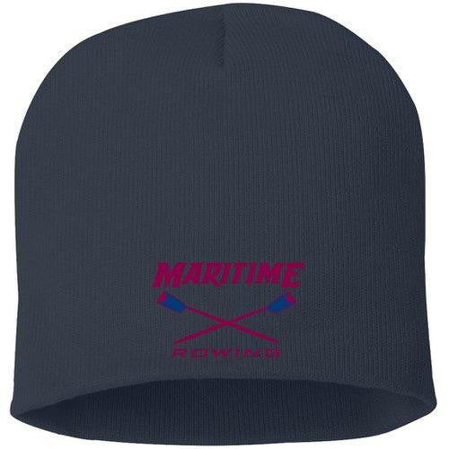Straight Knit Maritime Rowing Beanie