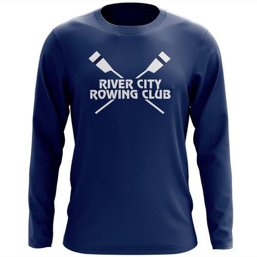 Custom  River City Rowing Club  Long Sleeve Cotton T-Shirt