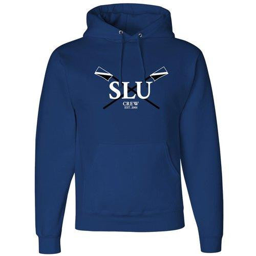 50/50 Hooded SLU Crew Pullover Sweatshirt - Blue