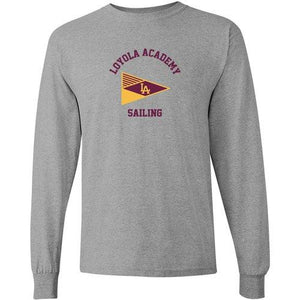 Custom Loyola Sailing Long Sleeve Cotton T-Shirt