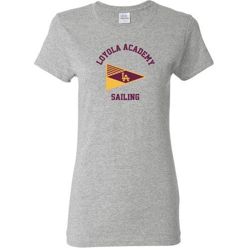 100% Cotton Loyola Sailing Women's Team Spirit T-Shirt