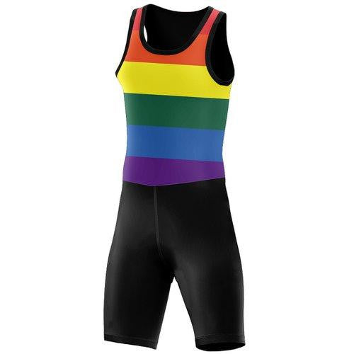 Row For One, Row For All Bold Rainbow Men's Unisuit