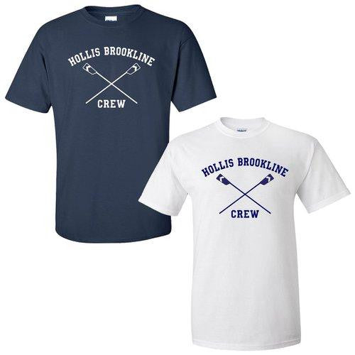 100% Cotton Hollis Brookline Crew Men's Team Spirit T-Shirt