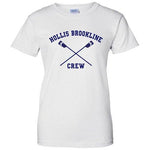 100% Cotton Hollis Brookline Crew Women's Team Spirit T-Shirt