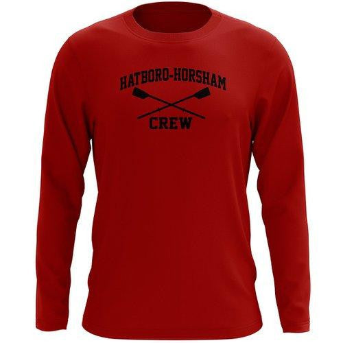 Custom Hatboro Horsham Crew Long Sleeve Cotton T-Shirt