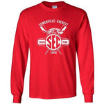 Custom Somerville-Everett High Tide Crew Long Sleeve Cotton T-Shirt