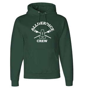50/50 Hooded Allderdice Crew Pullover Sweatshirt
