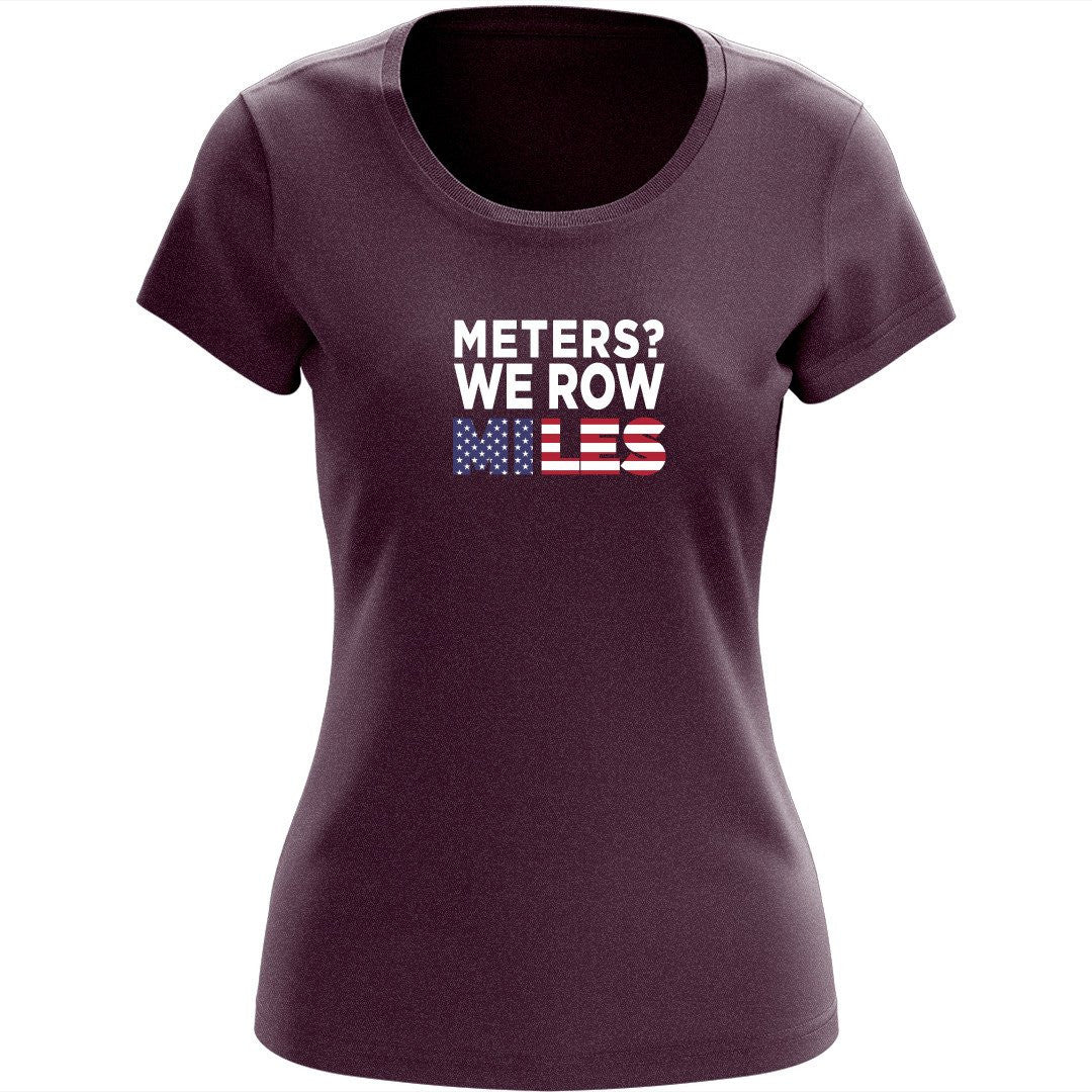 100% Cotton American Oarsmen Women's "American Miles" T-Shirt