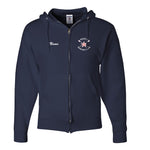 50/50 Hooded Austin Rowing Club Full Zipper Sweatshirt (embroidered)