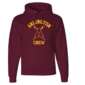 50/50 Hooded Arlington Crew Pullover Sweatshirt