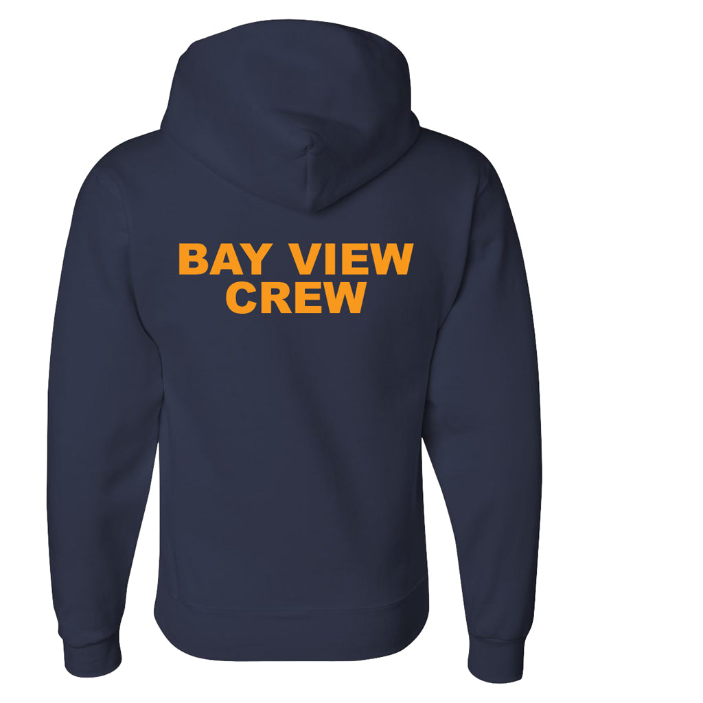 50/50 Hooded Bay View Crew Pullover Sweatshirt