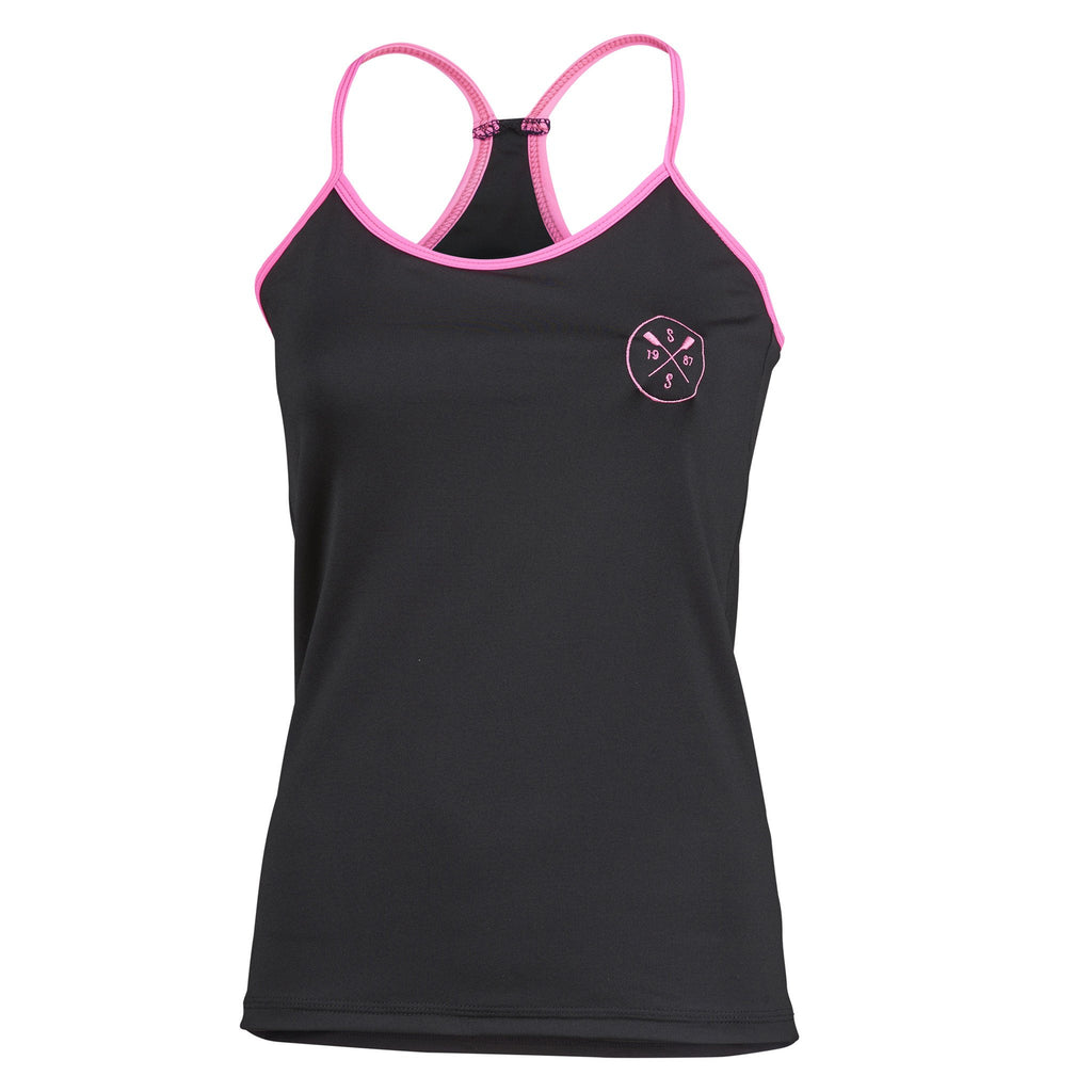 Sassy Strap Tank (Black/Pink)