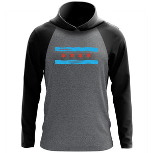 Custom Chicago Rowing Foundation Long Sleeve Hooded T-Shirt