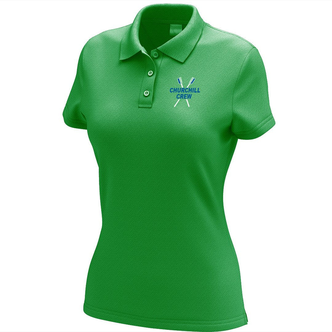 Churchill Crew Embroidered Performance Ladies Polo