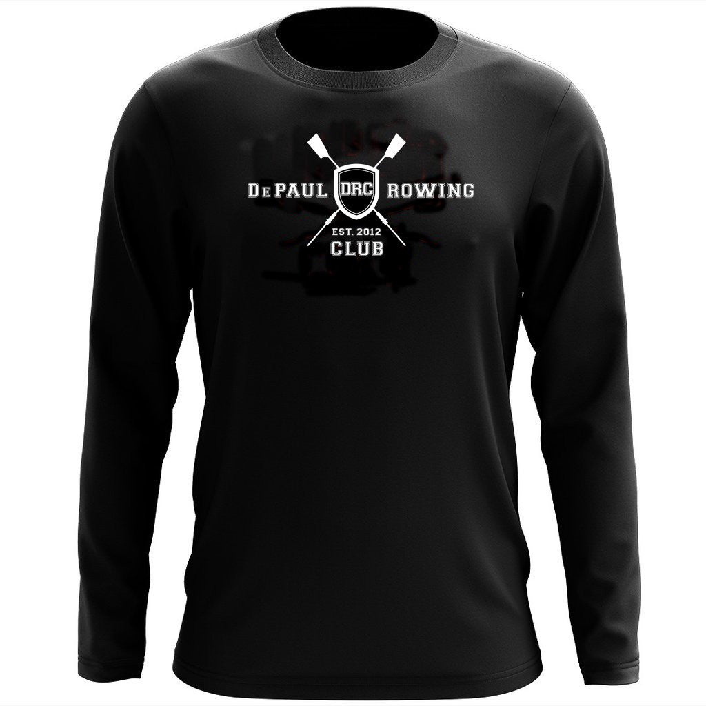 Custom DePaul Crew Long Sleeve Cotton T-Shirt