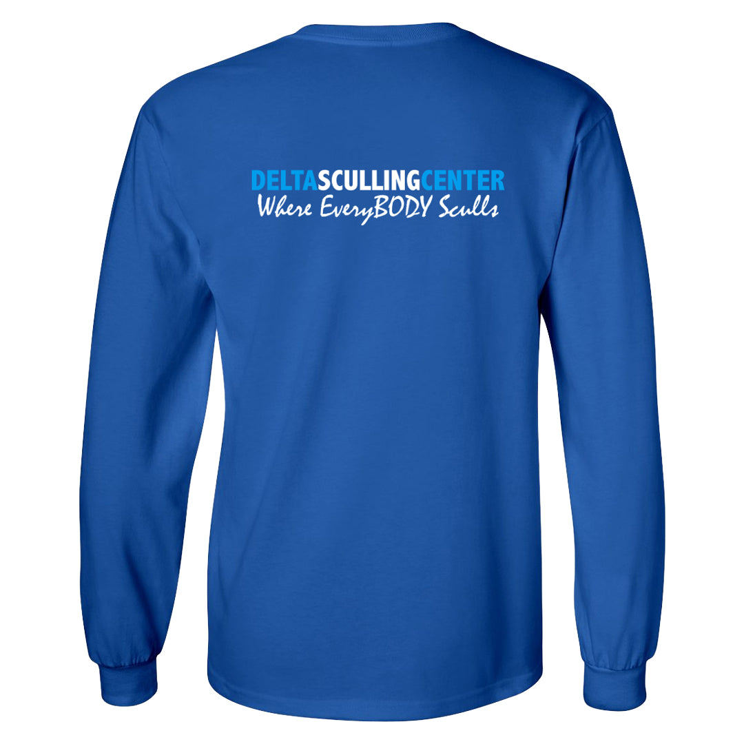 Delta Sculling Center Long Sleeve Cotton T-Shirt